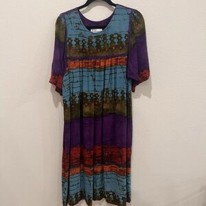 Krist Gudnason California Vintage Summer Dress Size Small Lagenlook Festival